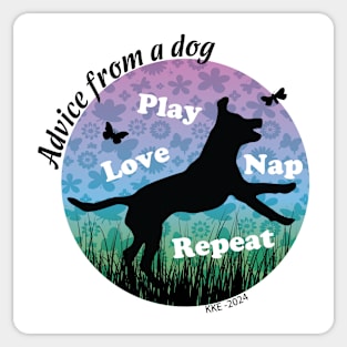 Advice From A Dog Sticker